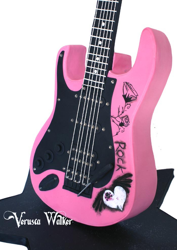 Electrical Guitar Cake Structure