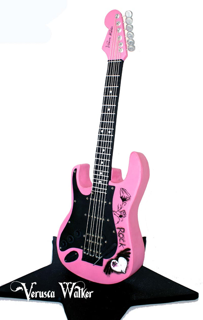 Electrical Guitar Cake Structure