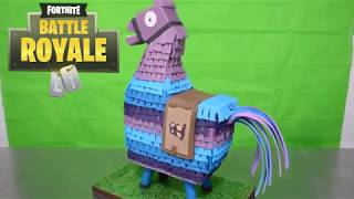 Loot llama 3D Cake Fortine and cookie cutters
