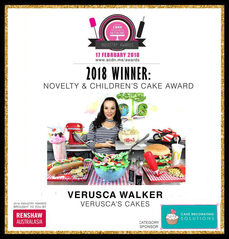 Verusca Walker Win Best Novelty Cake Artist Award in Australia